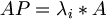 $$ AP=\lambda_i*A $$